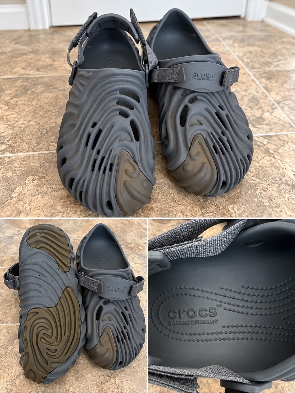 Crocs x Salehe Bembury Pollex Clog Gray Men’s Size 13
